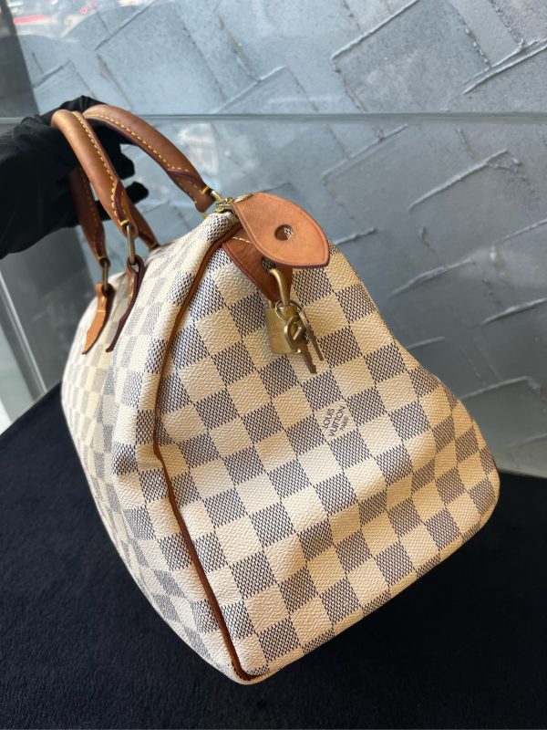 LV speedy 30 White Checkerboard - Image 5