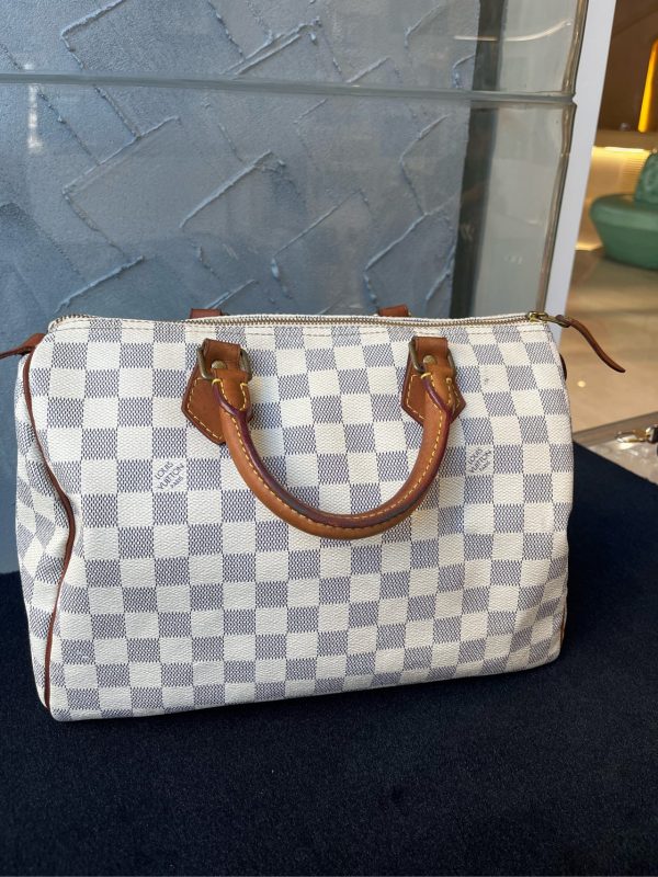 LV speedy 30 White Checkerboard - Image 2